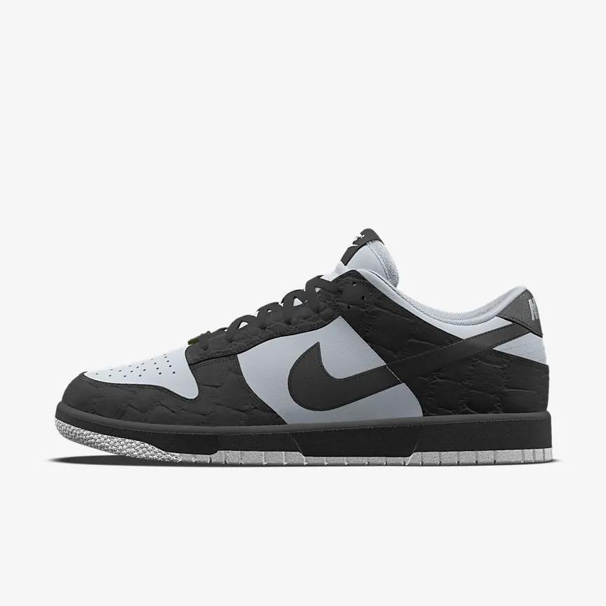 Giày Nike Dunk Low Unlocked By You Nữ Đen Trắng